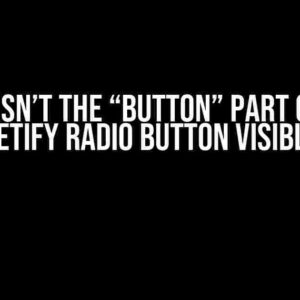 Why isn’t the “button” part of my Vuetify radio button visible?